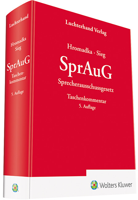 Thumbnail - Wolfgang Hromadka; Rainer Sieg / Spraug Sprecherausschussgesetz
