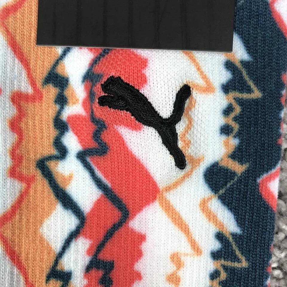 Puma Basketball Men's 3 PAIRS Crew Socks Colorful Sock Size 10-13/Shoe 6-12 - Image 4 of 4