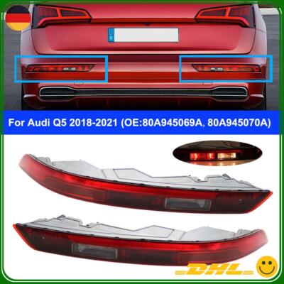 Für Audi Q5 FY 18-21 Bremsleuchte Rücklicht Stoßstangen Reflektor 80A945070A