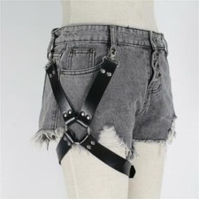 Men Women PU Leather Thigh Harness Garter Binding Belt Strap Waist Leg Suspender
