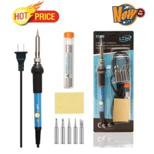 Soldering Iron Kit 60w 110v 5pcs Tips Best for Small Electric Work Jewellery