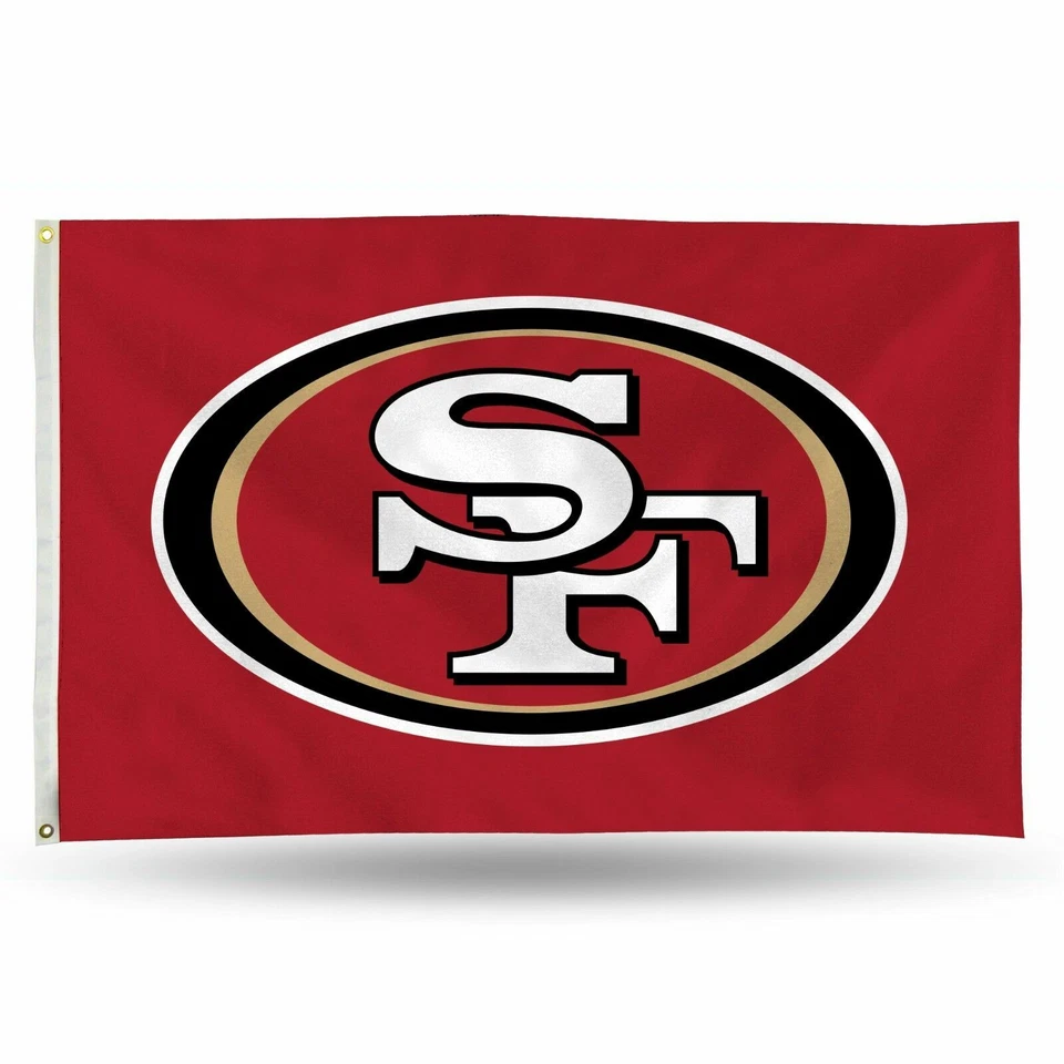 NFL San Francisco Bandera 3x5 Con Ojales - Color Rojo Foto 2 de 2