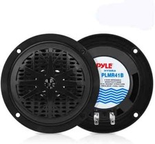 Pyle 4 Inch Dual Marine Speakers - Waterproof and Weather Resistant Outdoor Audi