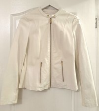 Episode White Rib Knit Combo Women’s Jacket
