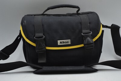 Nikon Black and Yellow Starter Digital DSLR Kit Camera Case Gadget Bag