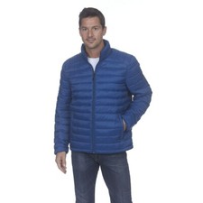 Mens Eclipse Blue XXL Quilted Puffer Jacket F...