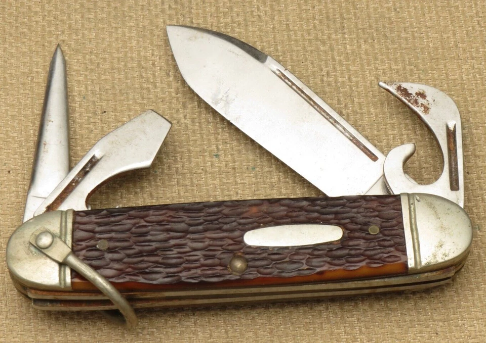 Vintage WESTERN USA 1970's S-901 D Scout Utility Knife Delrin Handles - Unused - Image 2 of 4