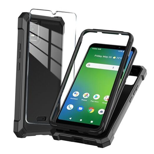 for AT&T Vista 2023 Phone Case ATT Vista WTATTRW2 Case with Tempered Black