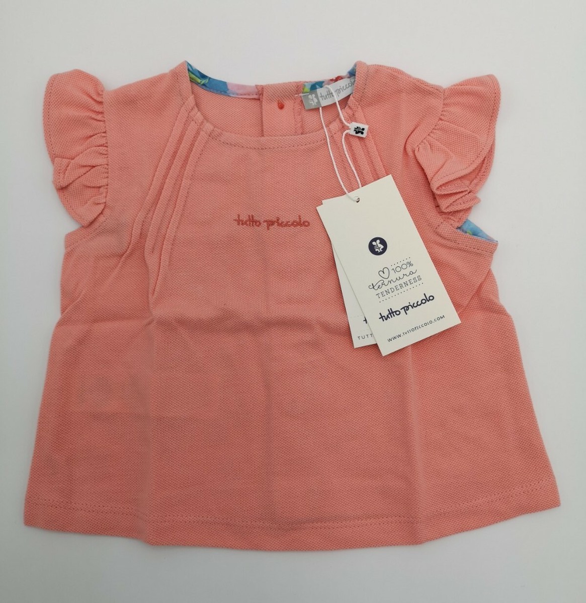 Tutto Piccolo Baby's Pink Short Sleeve T-Shirt Size 12 Months New