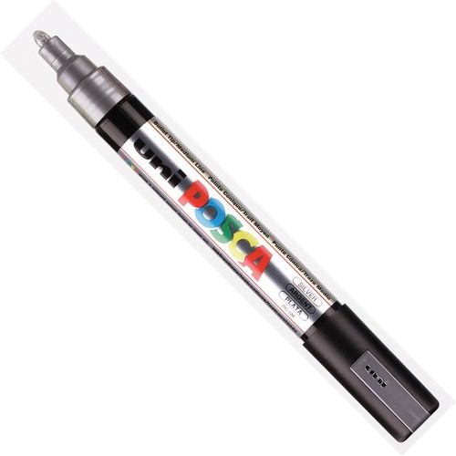 Marker Posca Silber PC5M Spitze Konisch Mittel