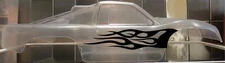 Vinyl paint masking, stencil, decal for Slash RC body (Flames #1)