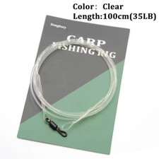 100cm fused flourocarbon leader with Qc swivel