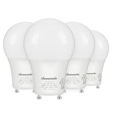 DEWENWILS 2 Prong Light Bulbs Dimmable GU24 LED Light Bulb 5000K Daylight 4Pack