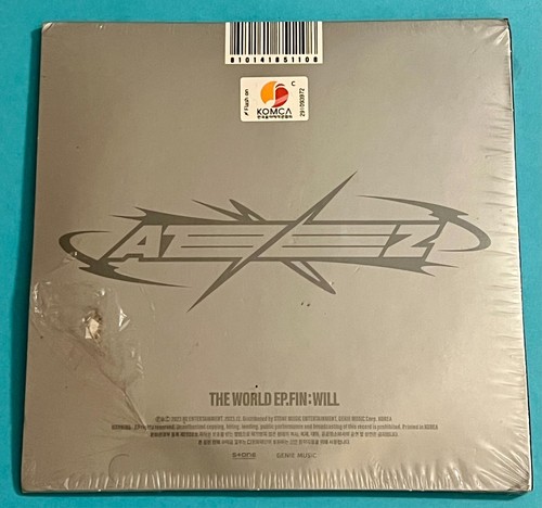 ATEEZ - THE WORLD EP. FIN : WILL (hmv Exclusive) Hongjoong Ver. CD New/Scuffed - Picture 2 of 2