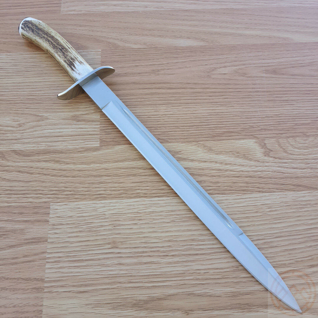 Joker CC30 Stag Satin Hunting Survival Camping Fixed Blade Joker CC30 Stag Satin Hunting Survival Camping Fixed Blade