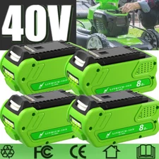 6.0AH/8.0AH For Greenworks 40V G-MAX Lithium Battery 29462 29252 29472 20292 NEW