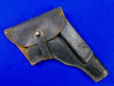 German Germany WW2 Polish Poland Radom P35 Black Pistol Gun Leather Holster