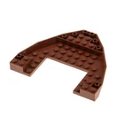 1x Lego Boat Bow 10x12x1 Red Brown Hull Ship Cutout 4x6 Star Wars 47404