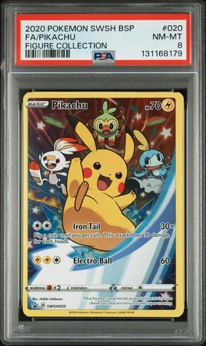 POKEMON XY BLACK STAR PROMO PIKACHU #SWSH020 PSA 8 NEAR MINT #131168179