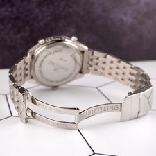 Breitling Men's Chrono-Matic 44mm 8ct Diamond Steel Black Dial Watch Ref: A41360 11