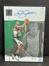 Ray Allen Auto 2023-24 Panini Impeccable Silver /25  On Card SuperSonics SSP HOF