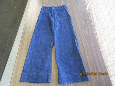LC Lauren Conrad Jeans Womens 2 Blue High Rise Stretch Denim Wide Leg FREE Ship