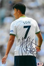 SON HEUNG-MIN SIGNED 12X8 TOTTENHAM HOTSPUR PHOTO (ACG CERT AG18177)