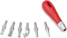 Linoleum Cutter Set, 6 Replaceable Blades Block Carving Tool for Lino Cut, Print