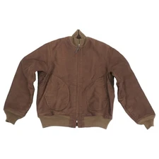 BUZZ RICKSON'S Deck Zip Jacket Brown Size 38 Rare BR15152 Japanese Vintage F/S