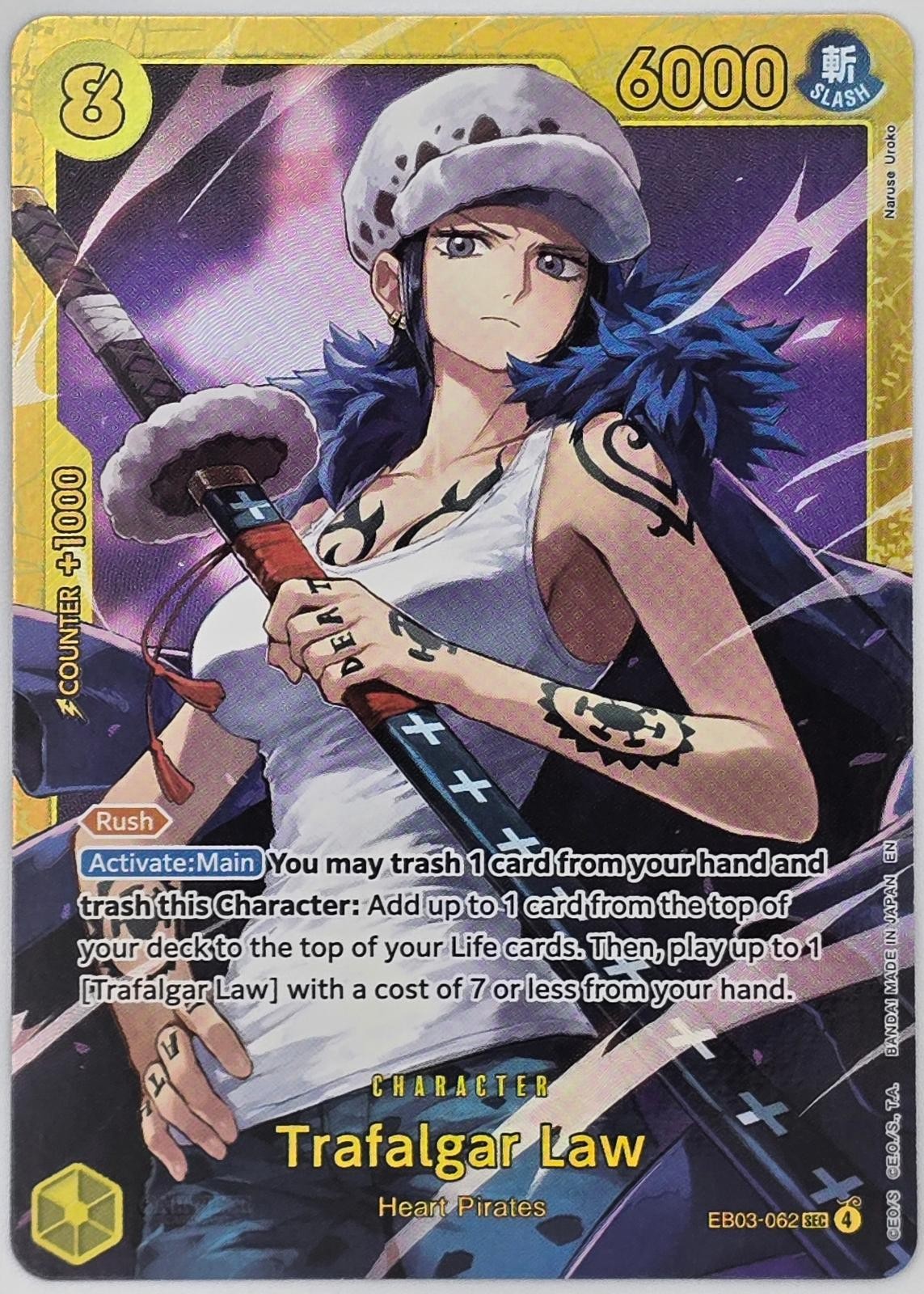 Trafalgar Law EB03-062 Extra Booster: One Piece Heroines Edition One Piece Foil