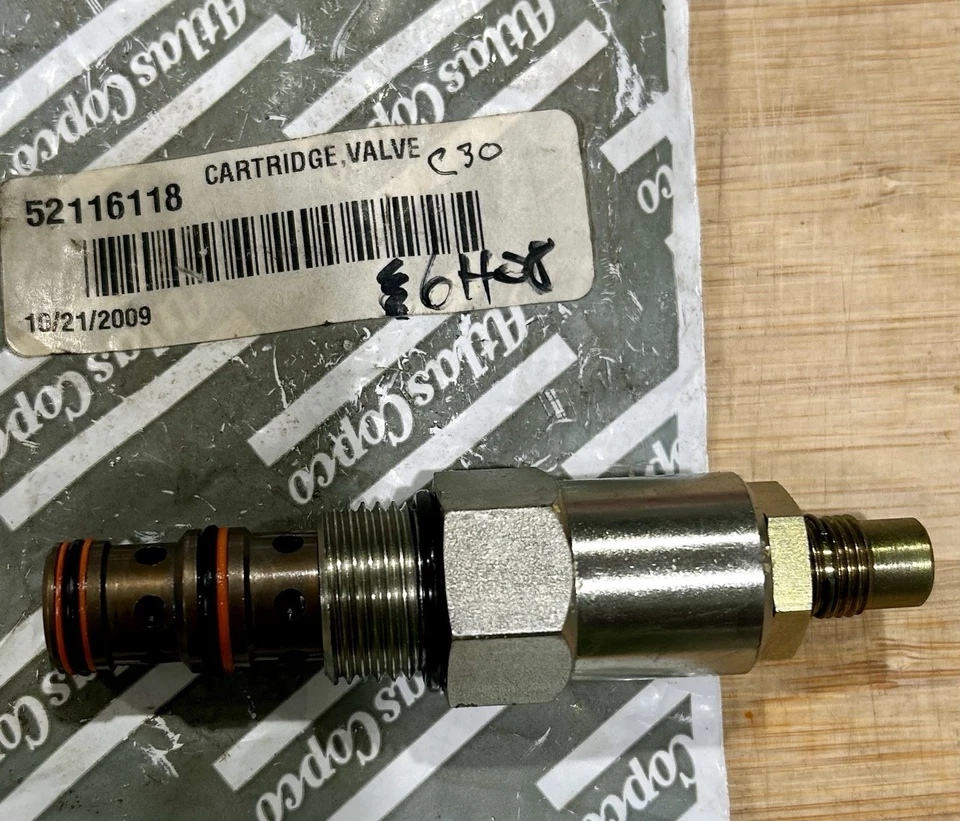 NUEVO OEM ATLAS COPCO 52116118/ 2652116118 Conjunto de control de entrada Válvula de cartucho Foto 4 de 4