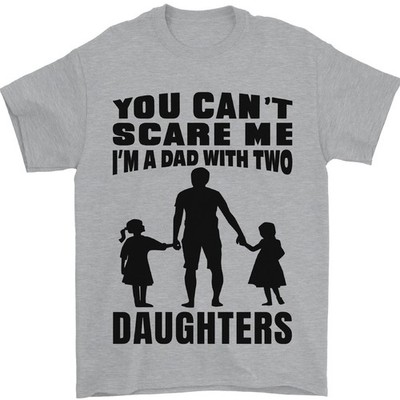 Dad mit Zwei Daughters Lustig Vatertag Herren 100% Baumwollen