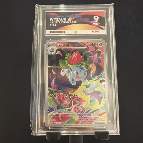 Pokemon Ivysaur 134/132 Illustration Rare Mega Evolution Card Ace Mint 9