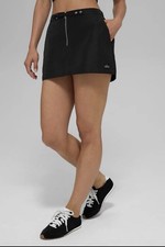 Alo Yoga Black Work It mini Skirt Small Brand New XXS