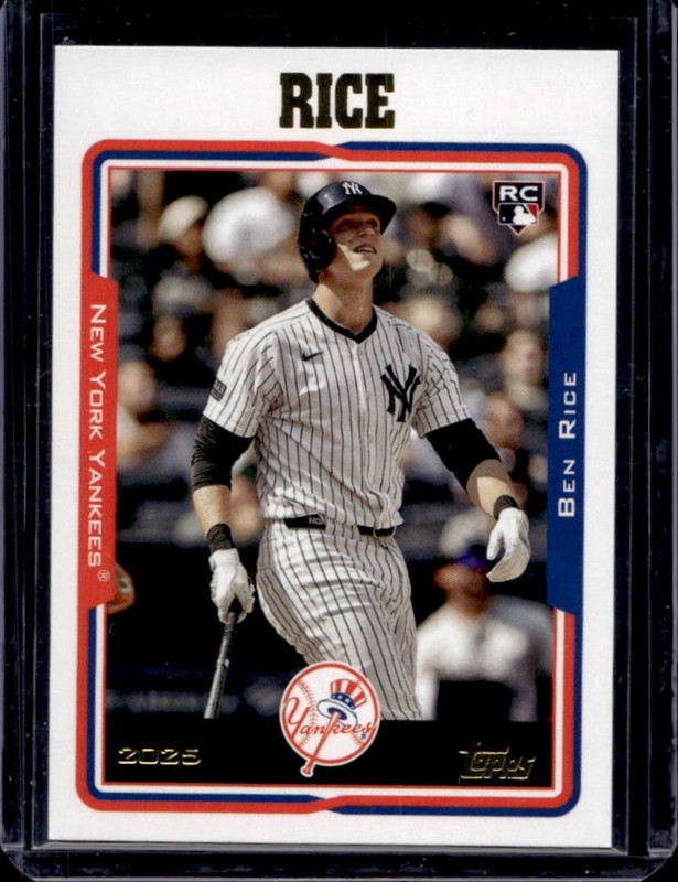 2025 Topps Archives Ben Rice 2005 Design RC Rookie #218 New York Yankees