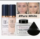 FANA Beauty 4pc Makeup Set: Primer, Foundation, Loose Powder, Sponge Matte