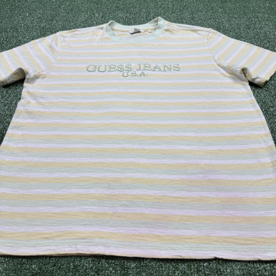 Asap Rocky x Guess Graphic T Shirt Men's Size M Yellow Green Streetwear Rap Tee - Image 3 of 4