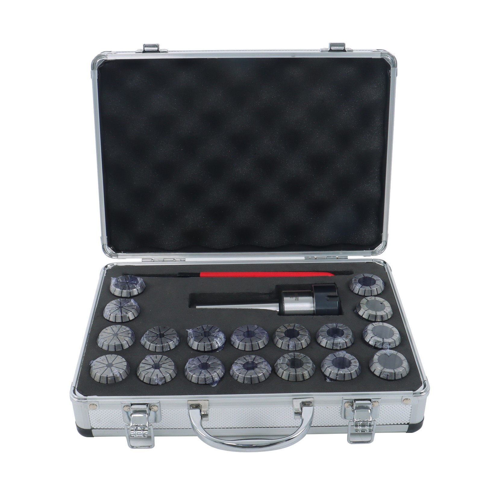 MT3 Shank ER32 Collet Chuck Set with 18 Collets and Carrying Case