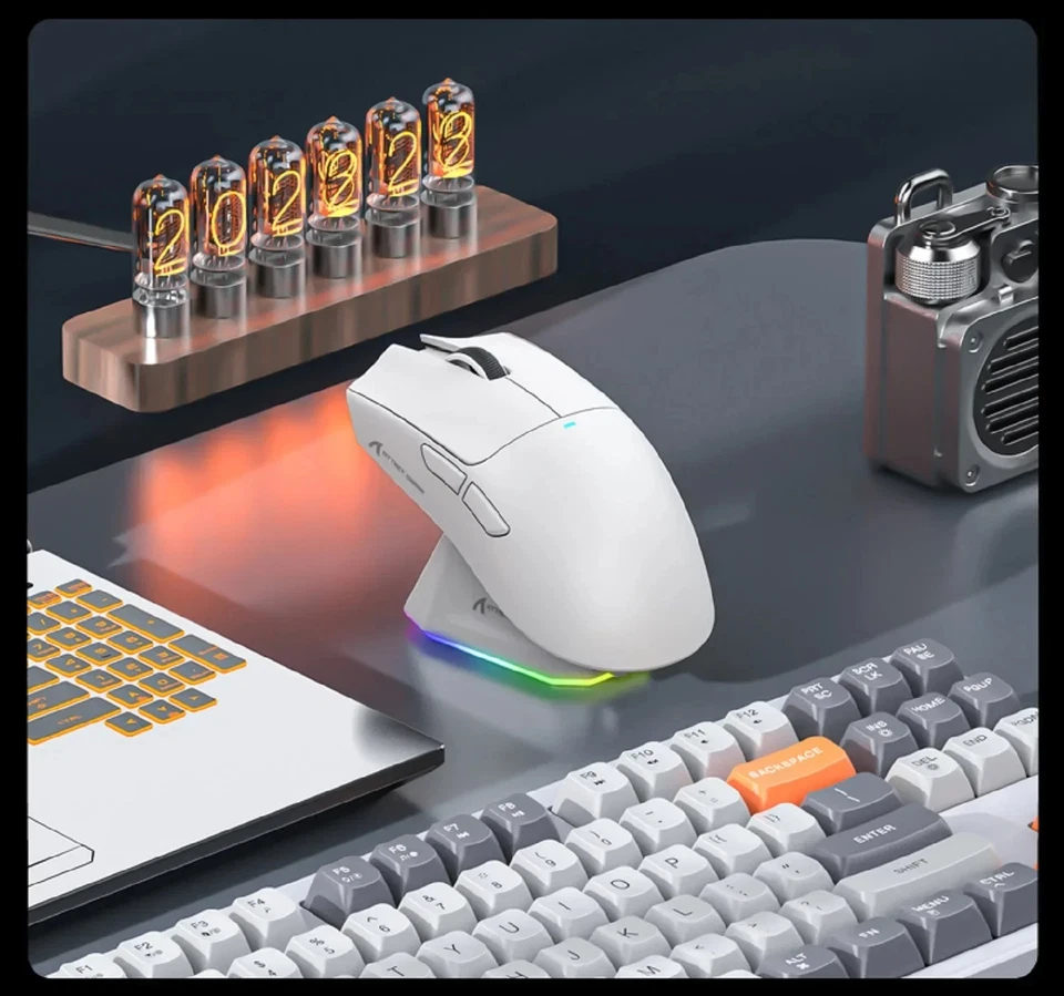 Red Attack Shark X11 Wireless RGB Gaming Mouse, PAW3311, 2.4G & Bluetooth - Image 3 of 4