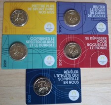 2 Euro commémorative Coincard / BU France JO 2024, année