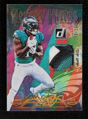 2023 Panini Donruss Jersey Kings Studio Series 76/100 AJ Brown #JK-12 0c3
