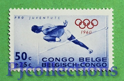 A3036- BELGIAN CONGO 1960 OLYMPIC GAMES ROME 50c + 25c MNH