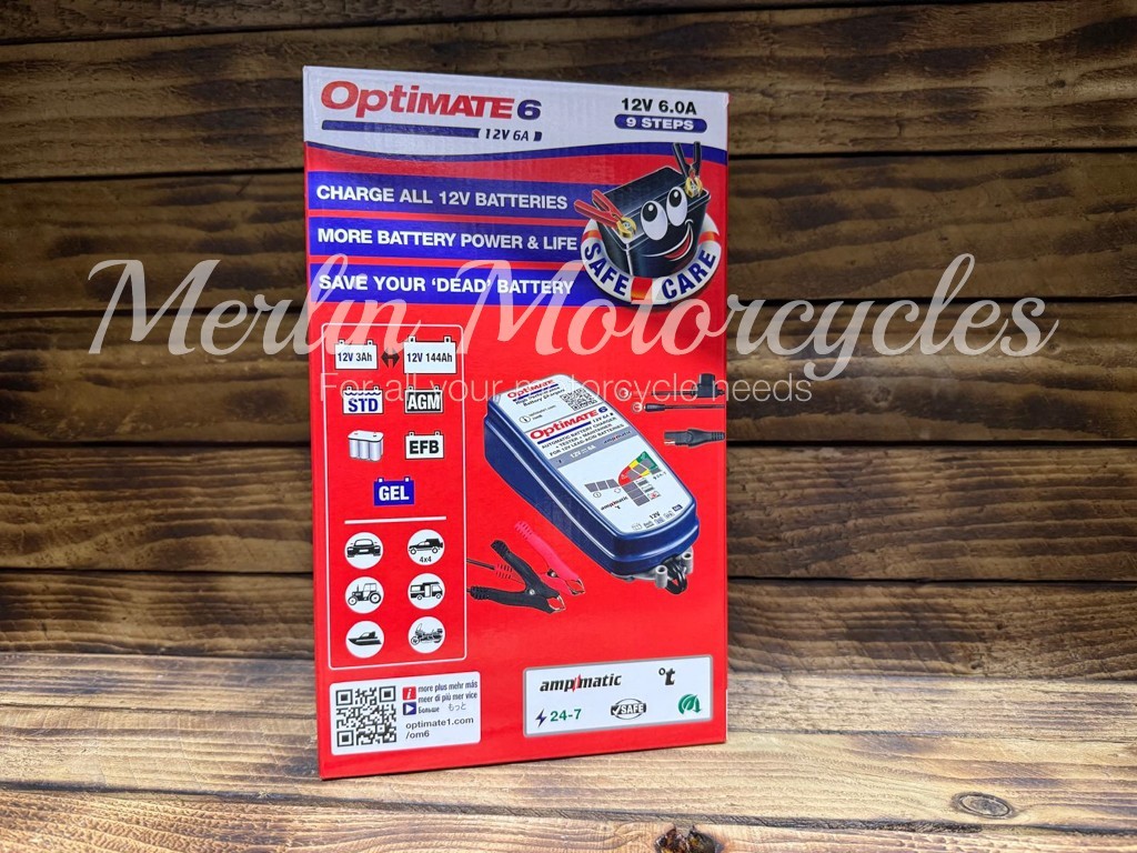 OPTIMATE 6 AMPMATIC CAR VAN BOAT MOTORHOME LEISURE BATTERY CHARGER OPTIMISER 12V