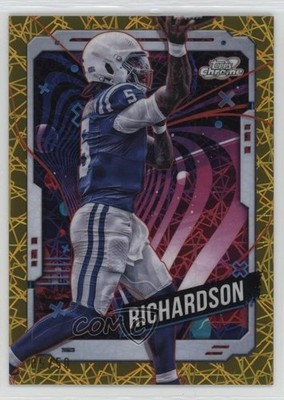 2024 Topps Cosmic Chrome Gold Interstellar Refractor /50 Anthony Richardson 1lw7