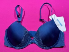 CALVIN KLEIN Women's 32C Push Up Plunge Bra - Blue