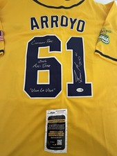 Bronson Arroyo Signed Autographed Savannah Bananas Jersey JSA COA