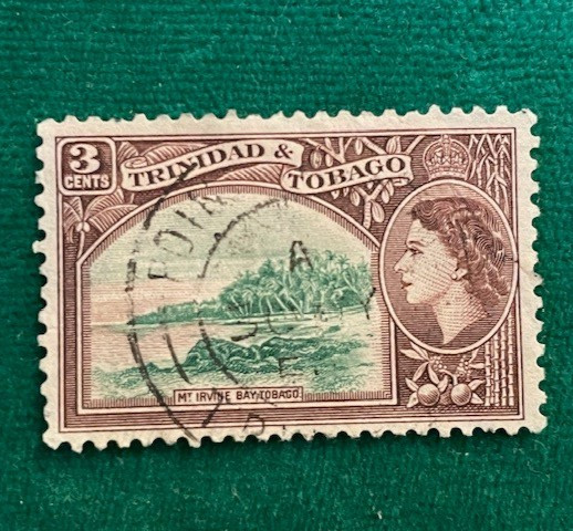 1953 Trinidad and Tobago - Mount Irvine Bay and QE II - canceled never hinged