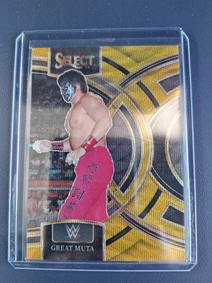 Great Muta #02/10 | 2024 Panini Select WWE Premier Level Gold Wave Prizm #167