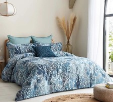 Harlequin Acropora Sea Coral Super King Duvet, 4 Oxford Pillows + Cushion Exhale