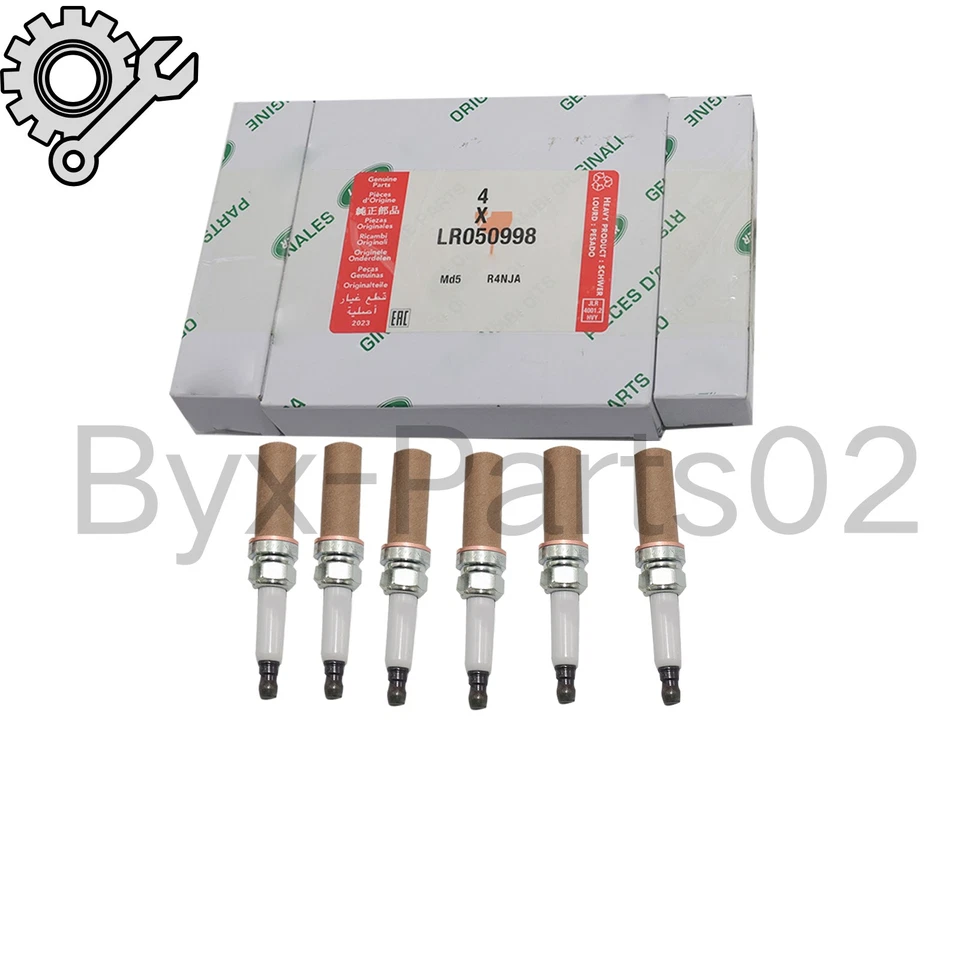 OEM For Jaguar XE XF XJ F-Type F-Pace 6PC Engine Spark Plug 3.0 V6 LR050998 Foto 3 de 4